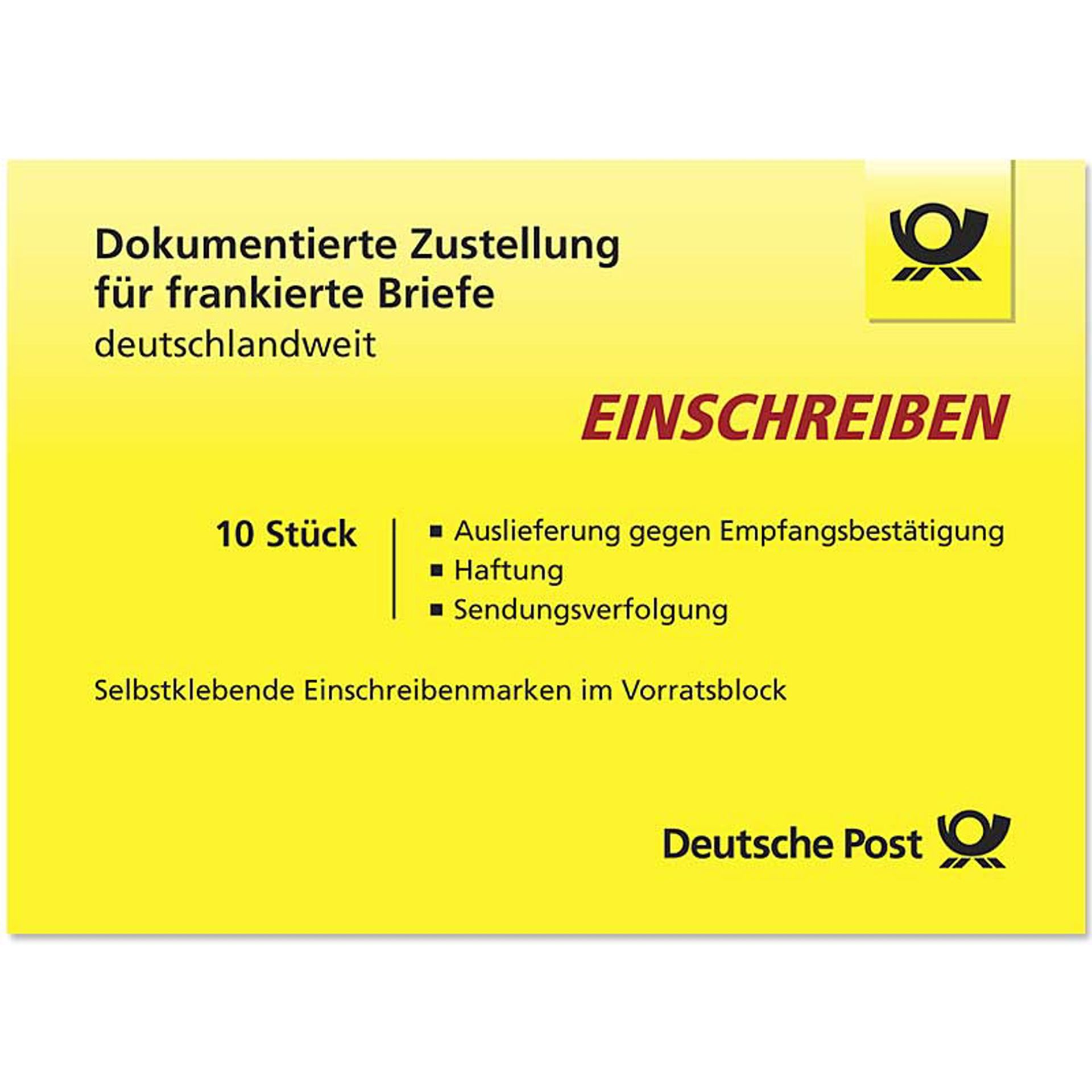 Briefmarke Einschreiben national 10St