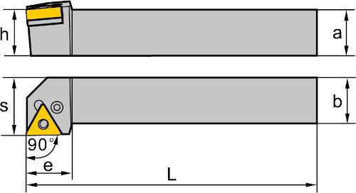 P-Halter; rechts; Schaft 10x10; TN11