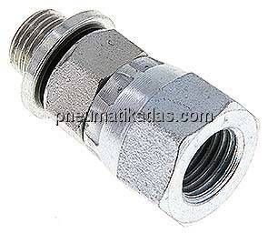 Einstellb. Einschraubverschr. UNF 7/16"-20(IG)-G 1/8"(AG)