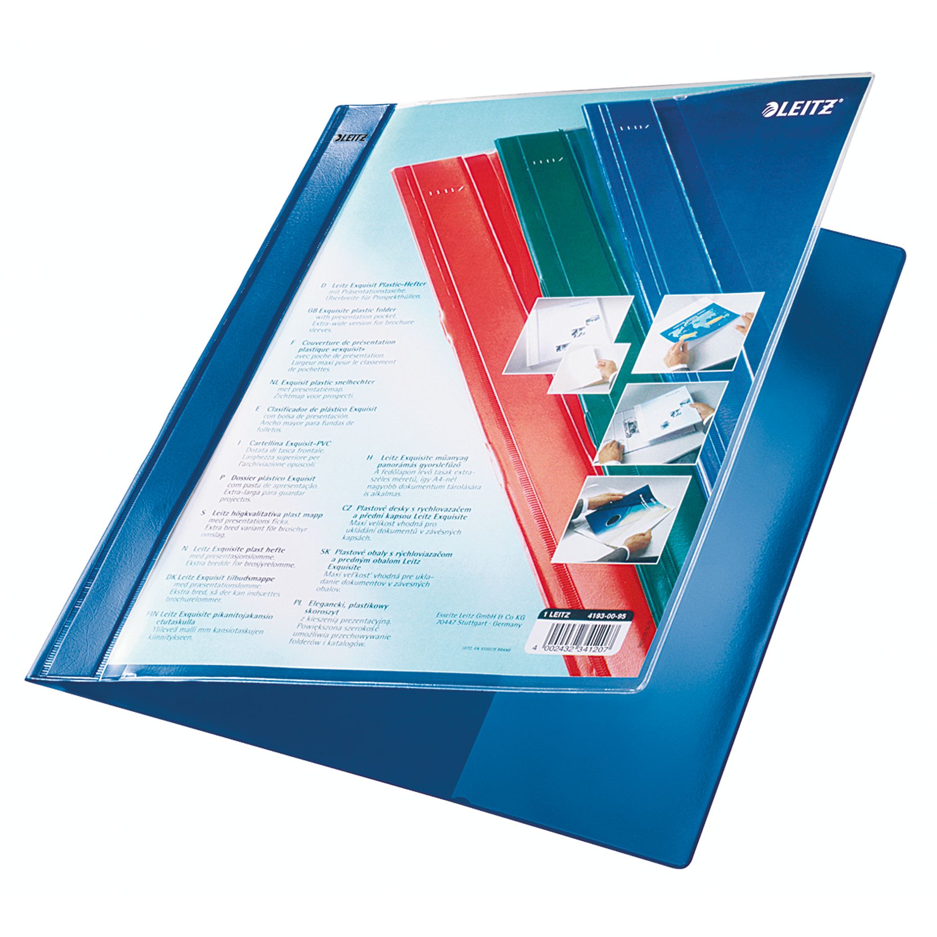 Schnellhefter DIN A4+ Tasche blau