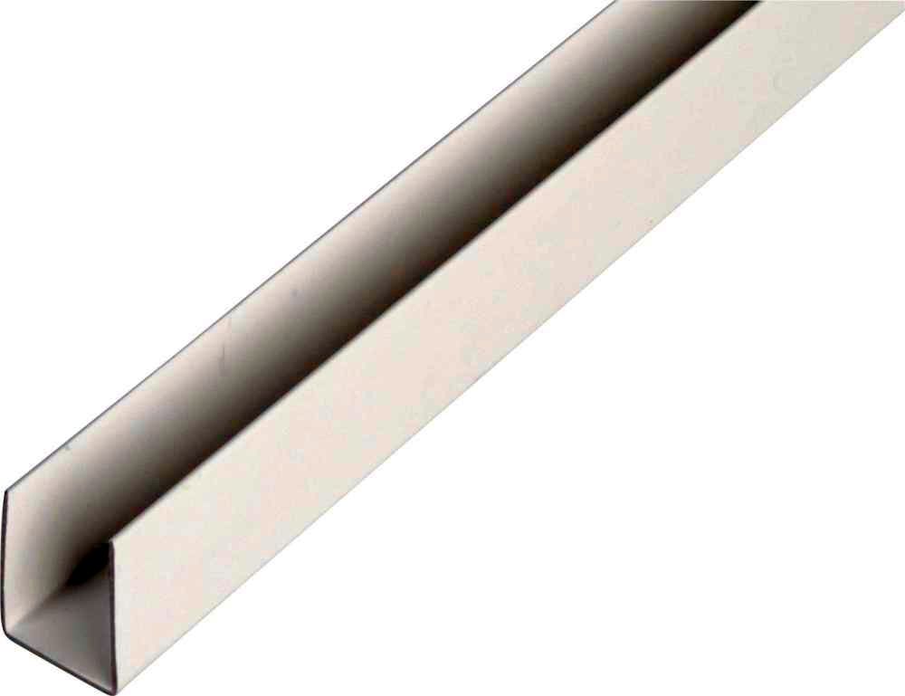 Kunststoff-U-Profil 2000/12x10mm weiß GAH Alberts