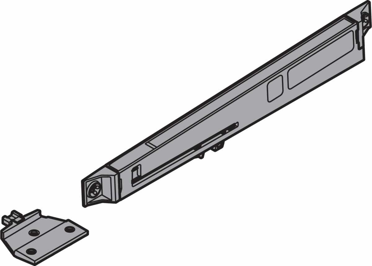 Blumotion-Set RAL 9001 für Metaboxen Teilauszug
