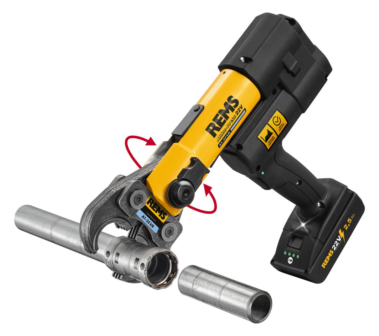 REMS Akku-Hybrid-Radialpresse im Koffer