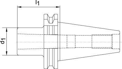 Einsatzhülse DIN69871A Form A SK40/MK1 FORTIS