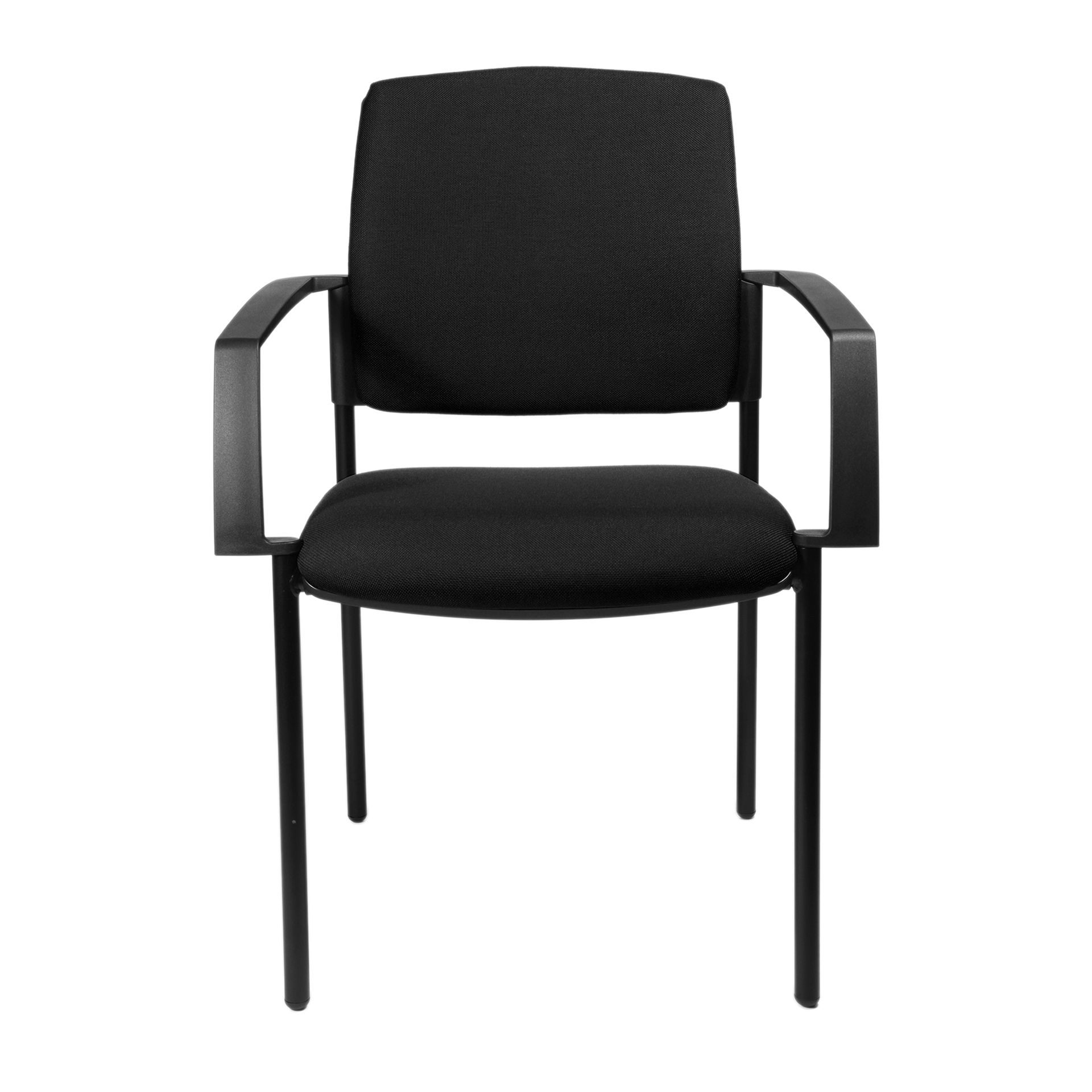 Besucherstuhl B to B 10 m.Arml sw