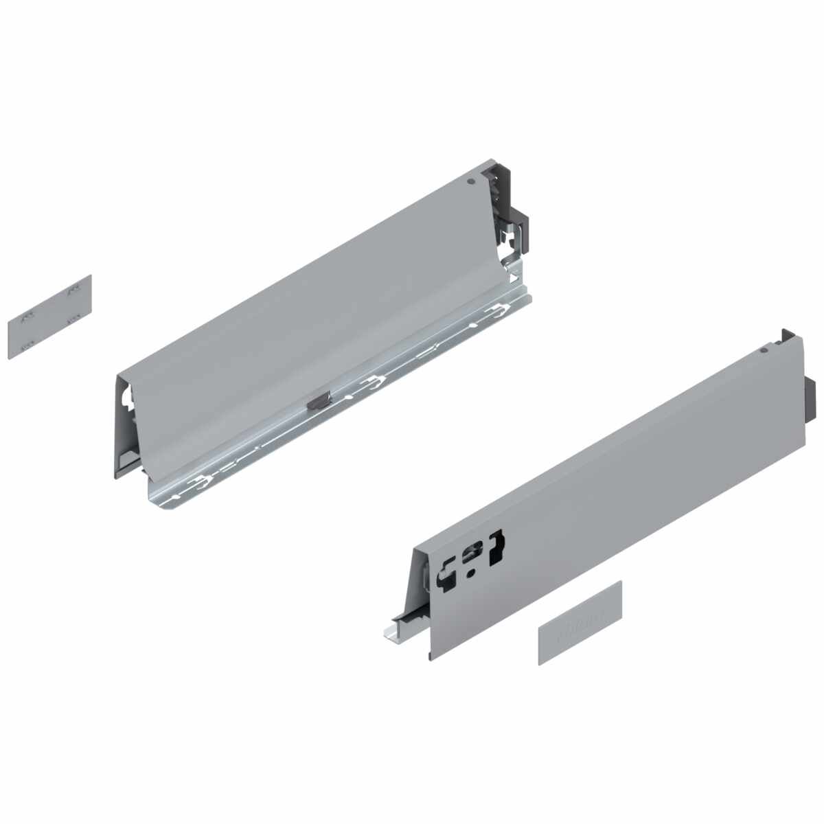 TANDEMBOX Zarge, Höhe M (83.6 mm), NL=350 mm, links/rechts, für TANDEMBOX antaro , R9006 weißaluminium
