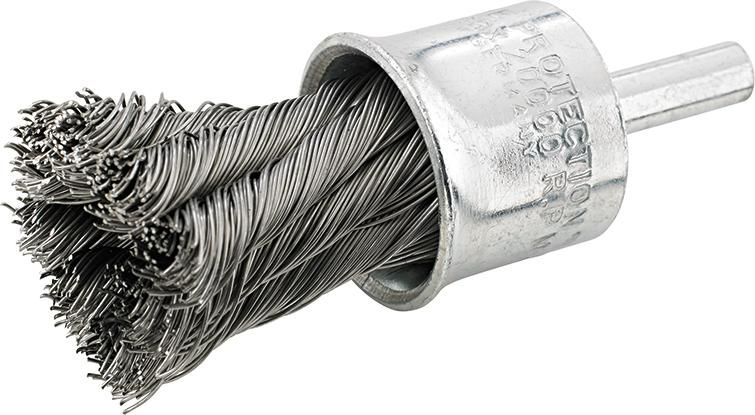Pinselbürste Stahl gezopft 6mm 20x29x0,35mm FORMAT