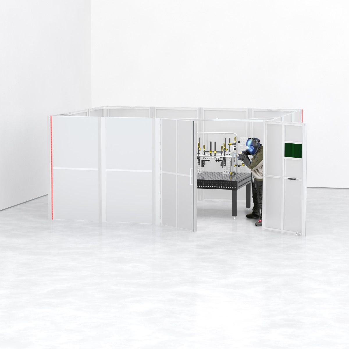 Laserschutzkabine Schweisskraft 3600 x 3600 x 2250 mm