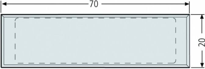 RENZ Namensschild 70x20 mm