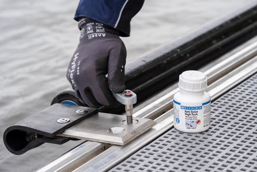 WEICON Anti-Seize High-Tech Montagepaste | metallfreie Schmier- und Trennmittelpaste | 0,45 kg | weiß