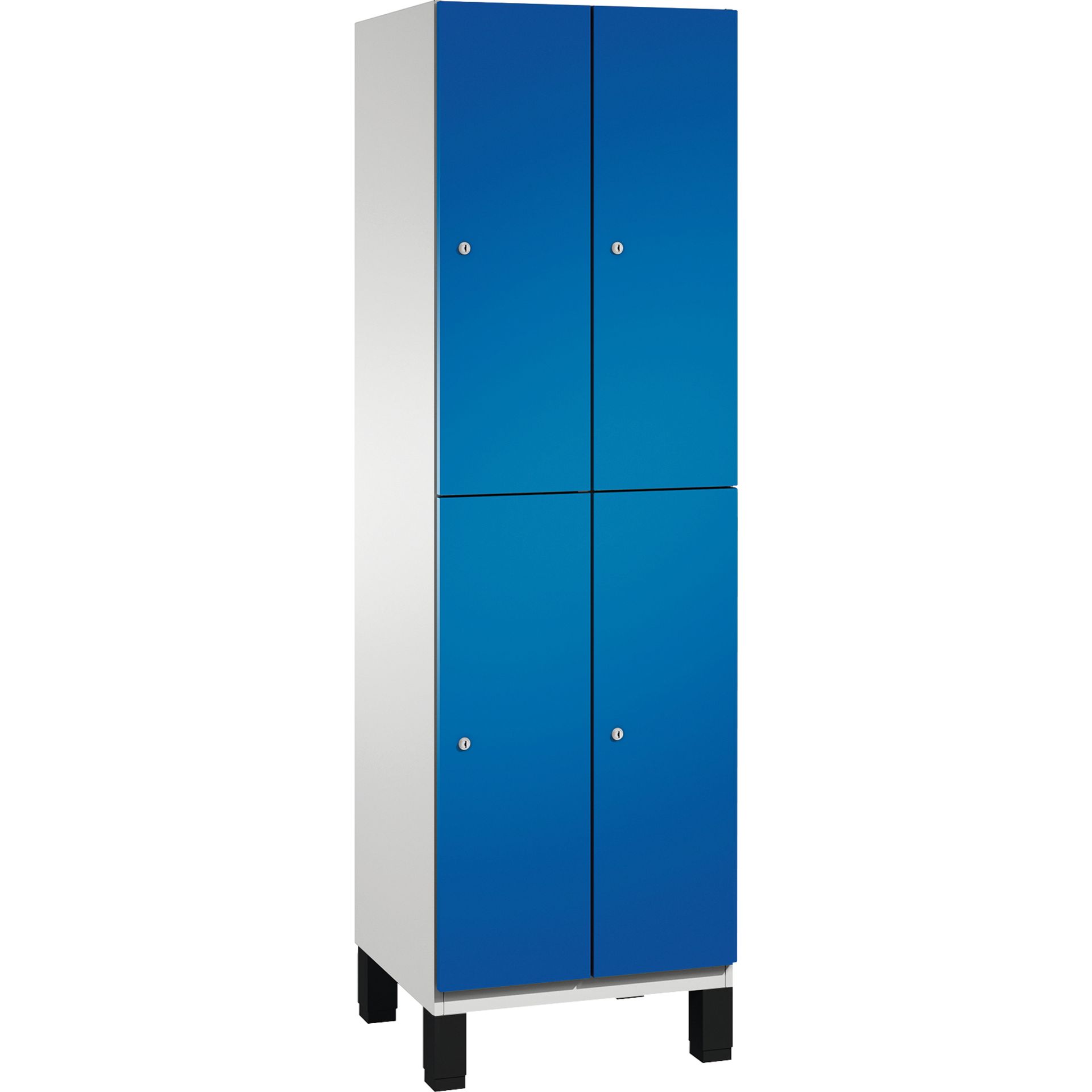 Doppelstockspind Füße 4Fächer B600mm lgr/ebl