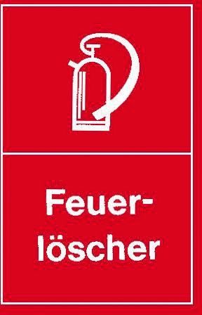 Warnschild 250x150mm Feuerlöscher