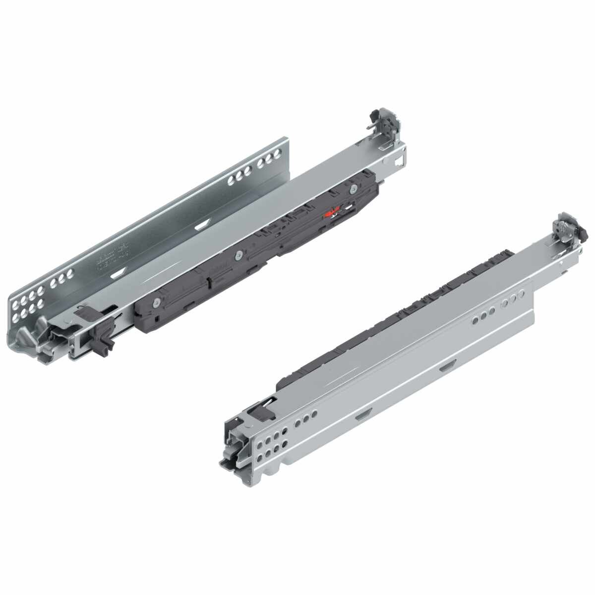 MOVENTO BLUMOTION int./für TOB geeignet/für SERVO-DRIVE geeignet, Vollauszug, Führung, 40 kg, NL=380 mm, für Kupplung, links/rechts, verzinkt