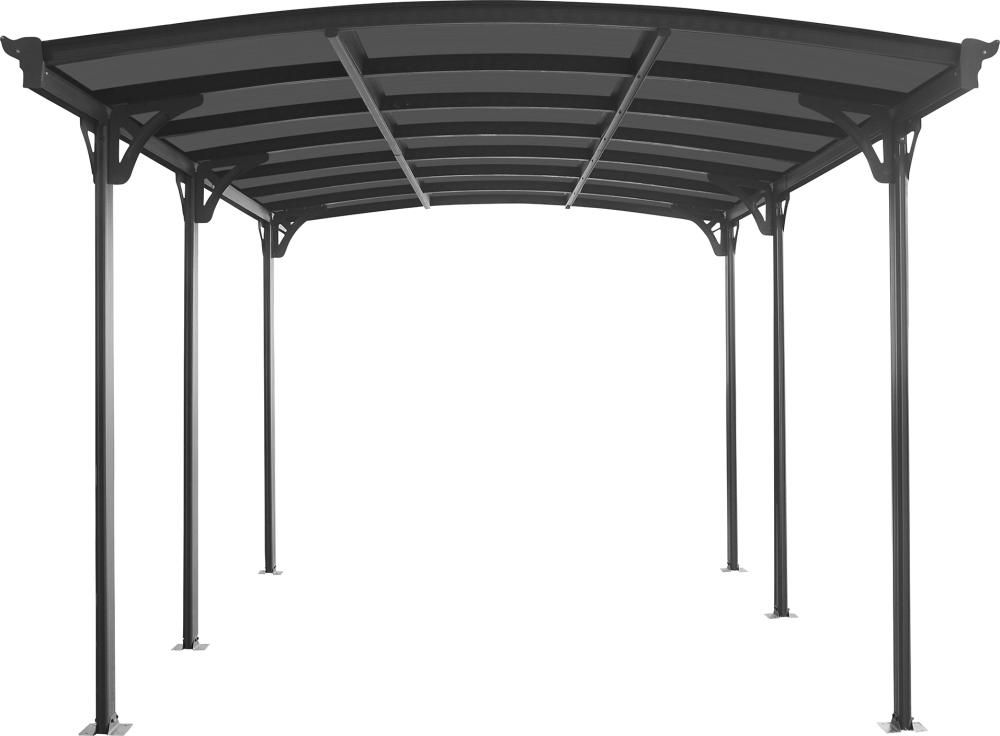 Carport 6M mit 6 mm Patten 300 x 505 x 212/238 cm