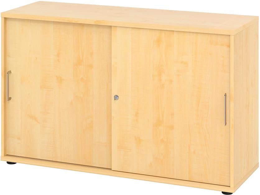 Schiebetürenschrank 2 Ordnerhöhen 1200x420x748 mm Ahorn