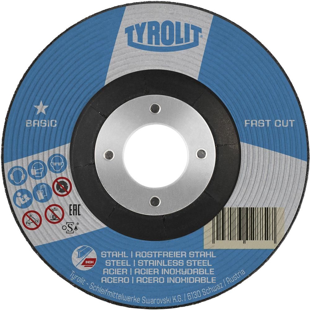 Tyrolit 27 GEKR.SCHLEIFSCHEIBE BASIC Fastcut