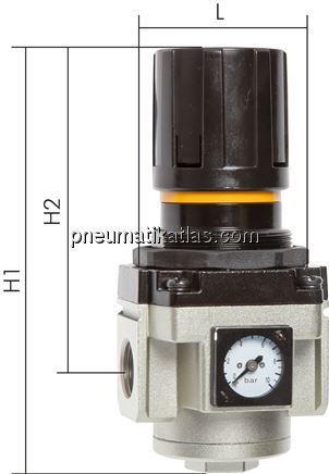 Eco-Line Druckregler, G 1", inkl. Befestigungswinkel