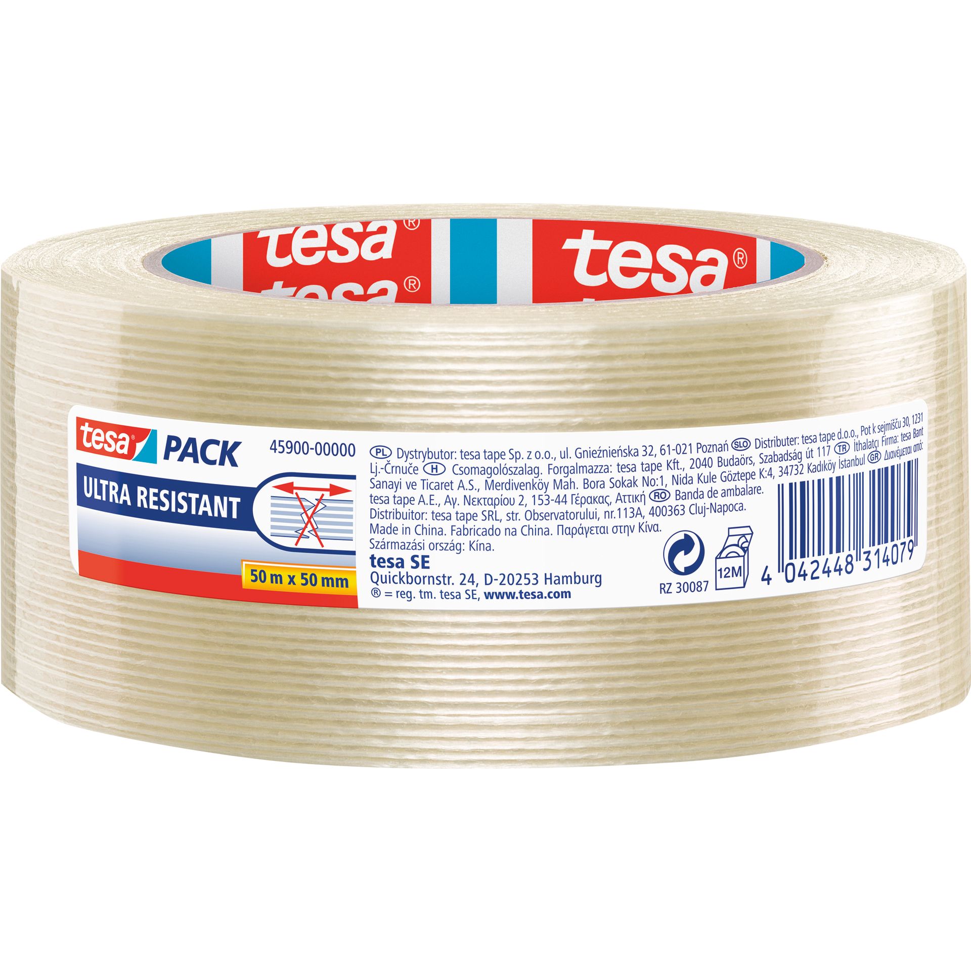 Monofilamentklebeband 50mx50mm transparent