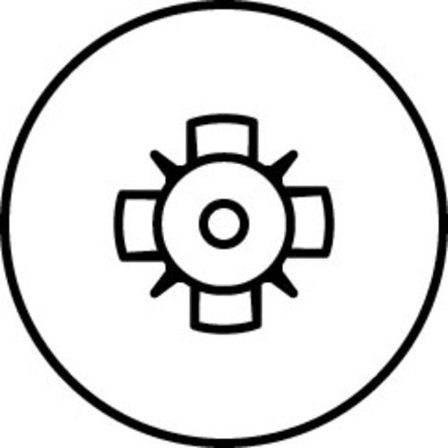 HECO-TOPIX-plus 4,5 x 50, Senkkopf mit Kopfbohrung, Pozi-Drive + Kopflochbohrung 2,4 mm, Variables Vollgewinde, verzinkt blau, A3K, 200 Stück, VARIANTA-Handwerkerverpackung