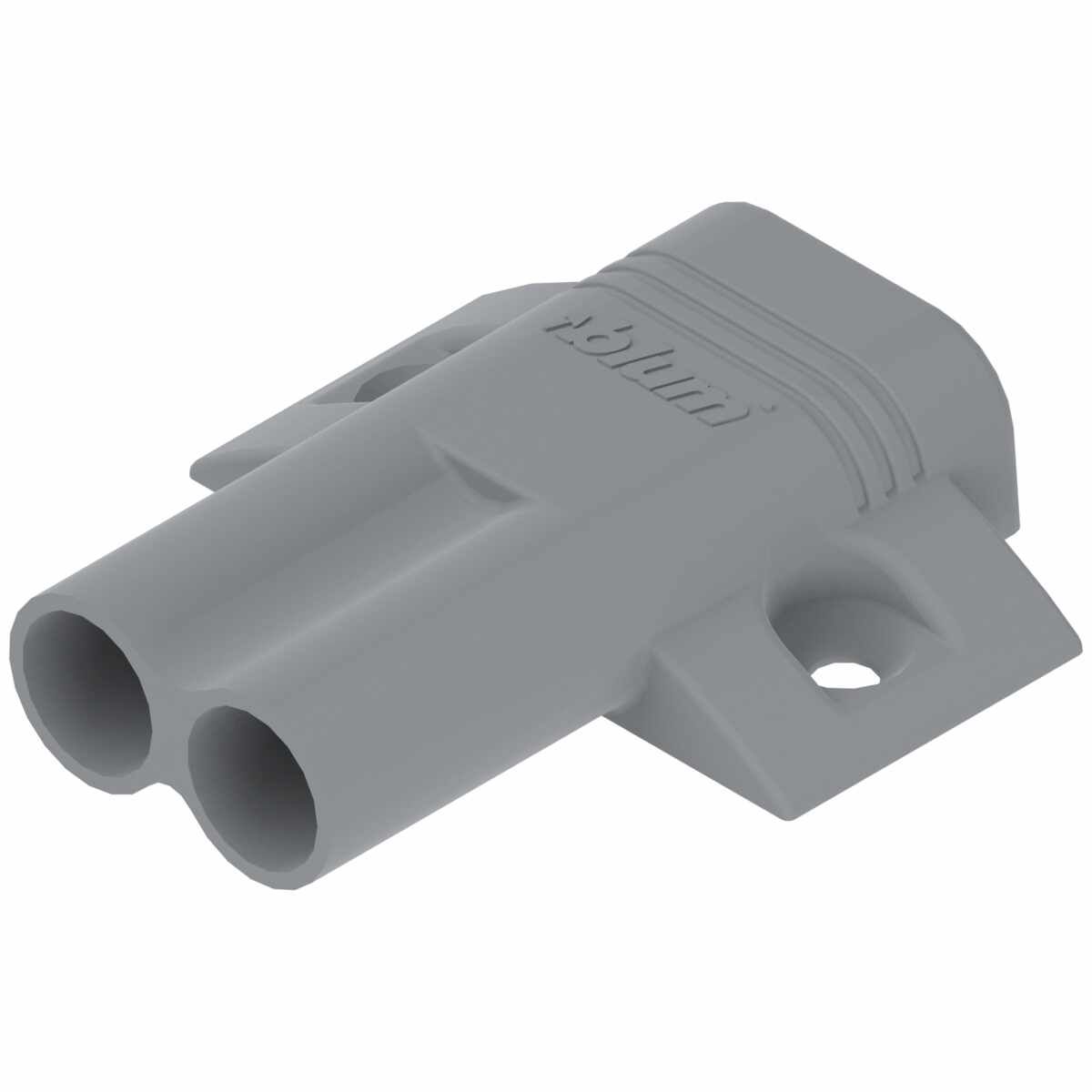 BLUMOTION Adapterplatte, kreuz (37/32), Kunststoff, R7036 platingrau