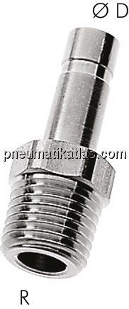 Einschraubtülle R 1/8"-4mm Stecknip., Baureihe Edelstahl