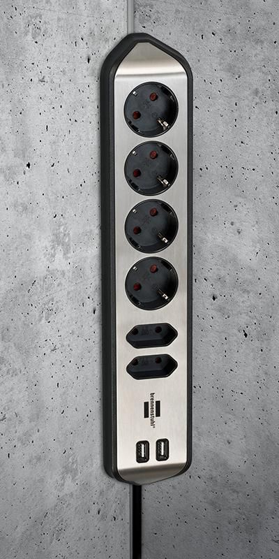 estilo Eckstedoleiste 6fach schwarz
