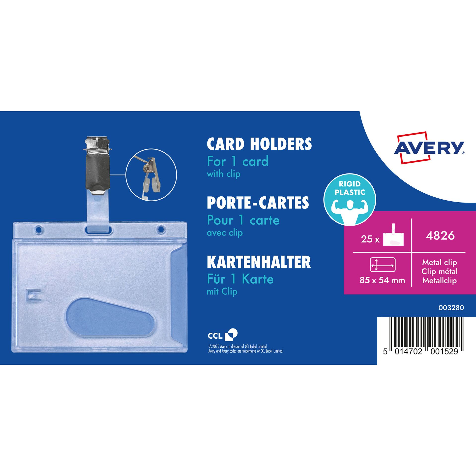 Kartenhalter 54x85mm 25St