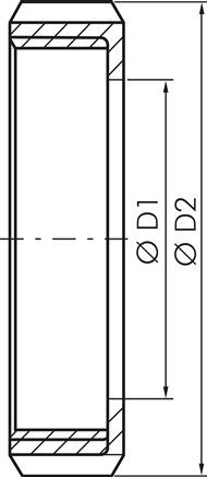 Nutmutter (Milchgewinde) Rd 28 x 1/8", 1.4404