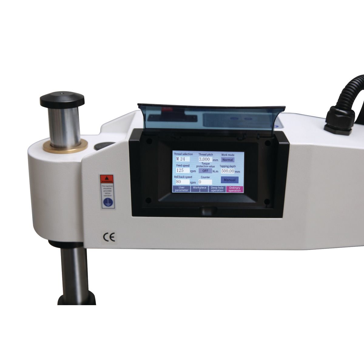 Servoelektrische Gewindeschneidmaschine Optimum OPTIdrill DG 24