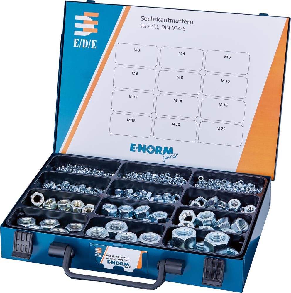 E-NORM Montagekoffer 11 DIN 934 verzinkt E-NORMpro