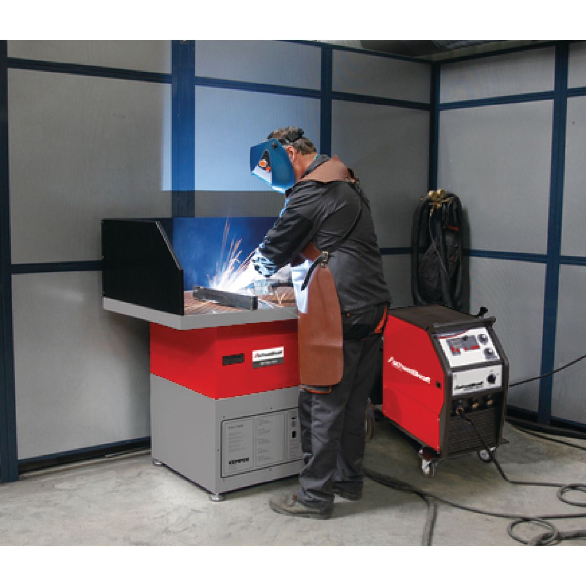 Schweiß- und Schleiftisch mit Absaugung Schweisskraft SRF Filter-Table