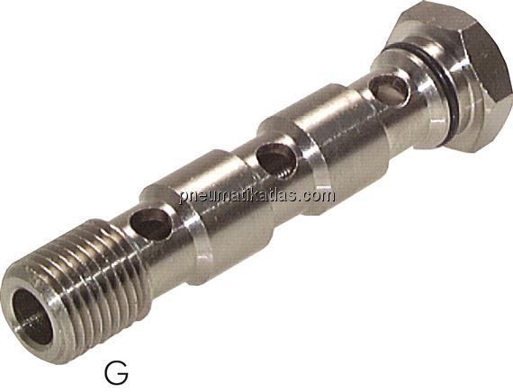 Hohlschraube für IQS-Ringstücke, G 1/8" 3-fach