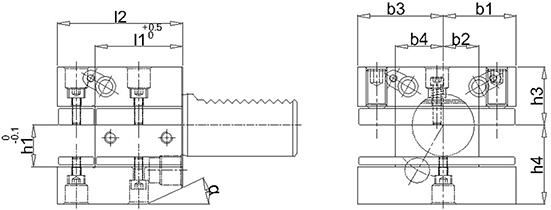Mehrfachaufnahme VDI D1 30x20mm FORTIS