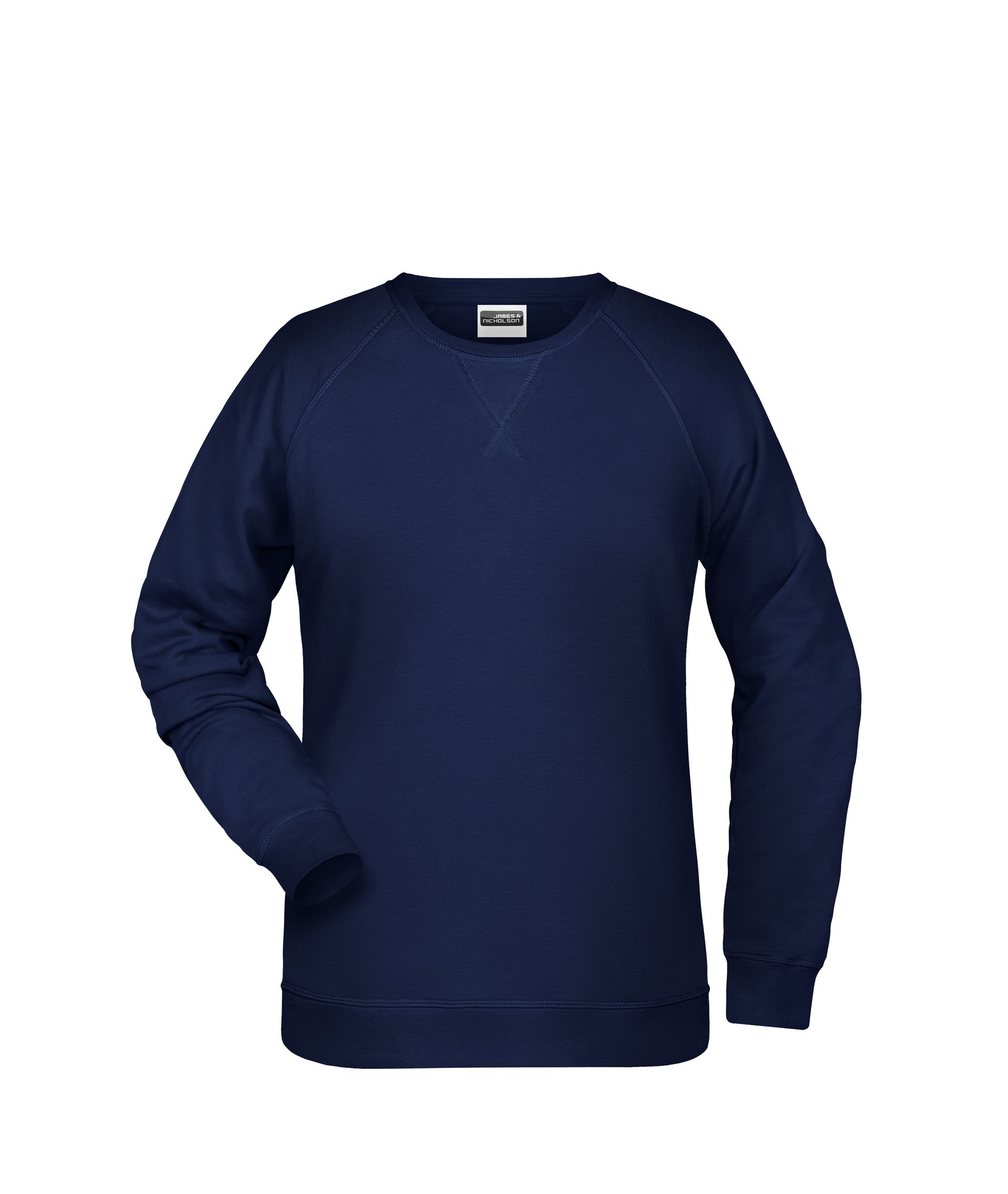 James & Nicholson 8021 Damen-Sweatshirt, Navy, Gr. XS