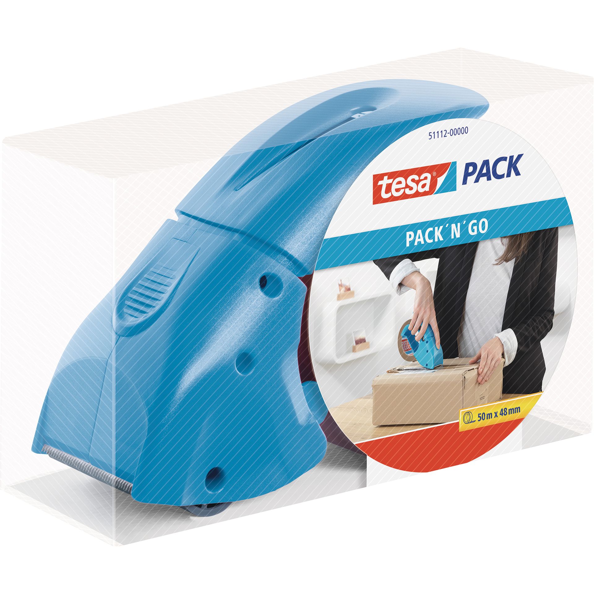 Packbandabroller Pack n Go blau