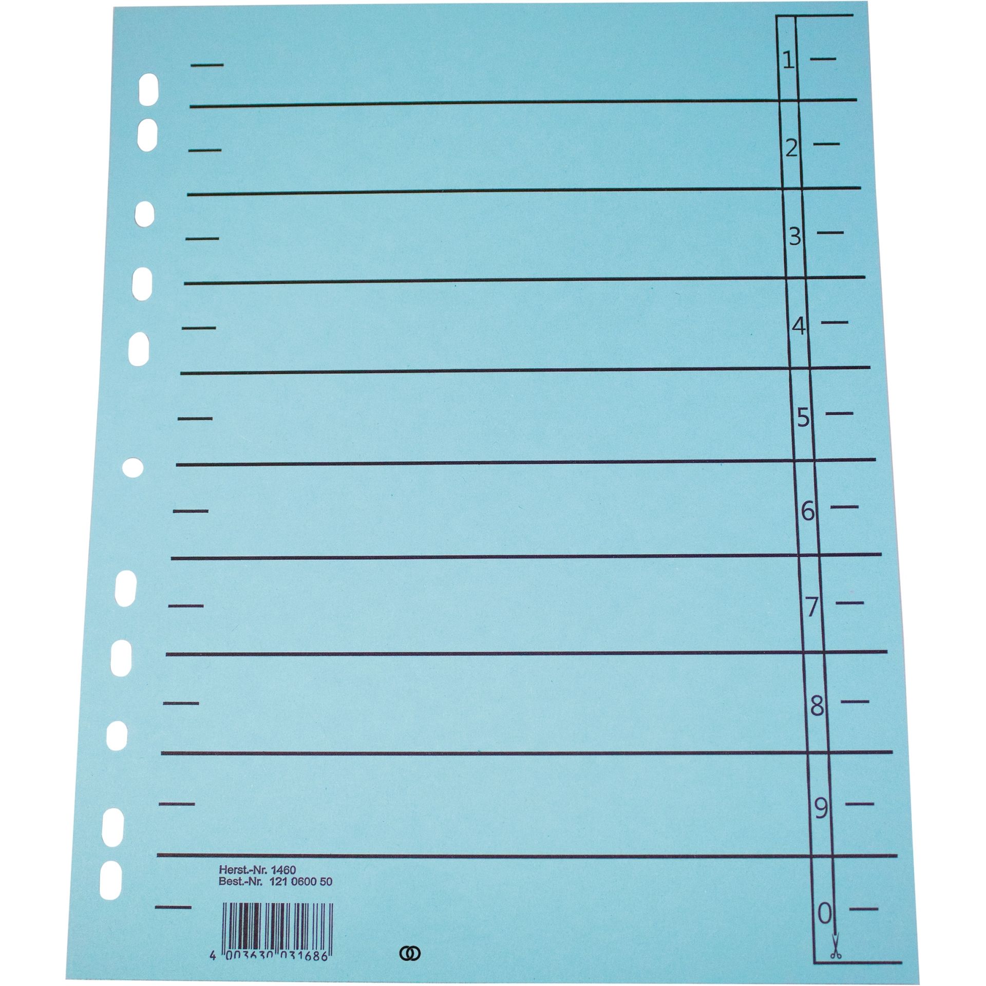 Trennblatt oeco A4 230g Karton bl 100St.