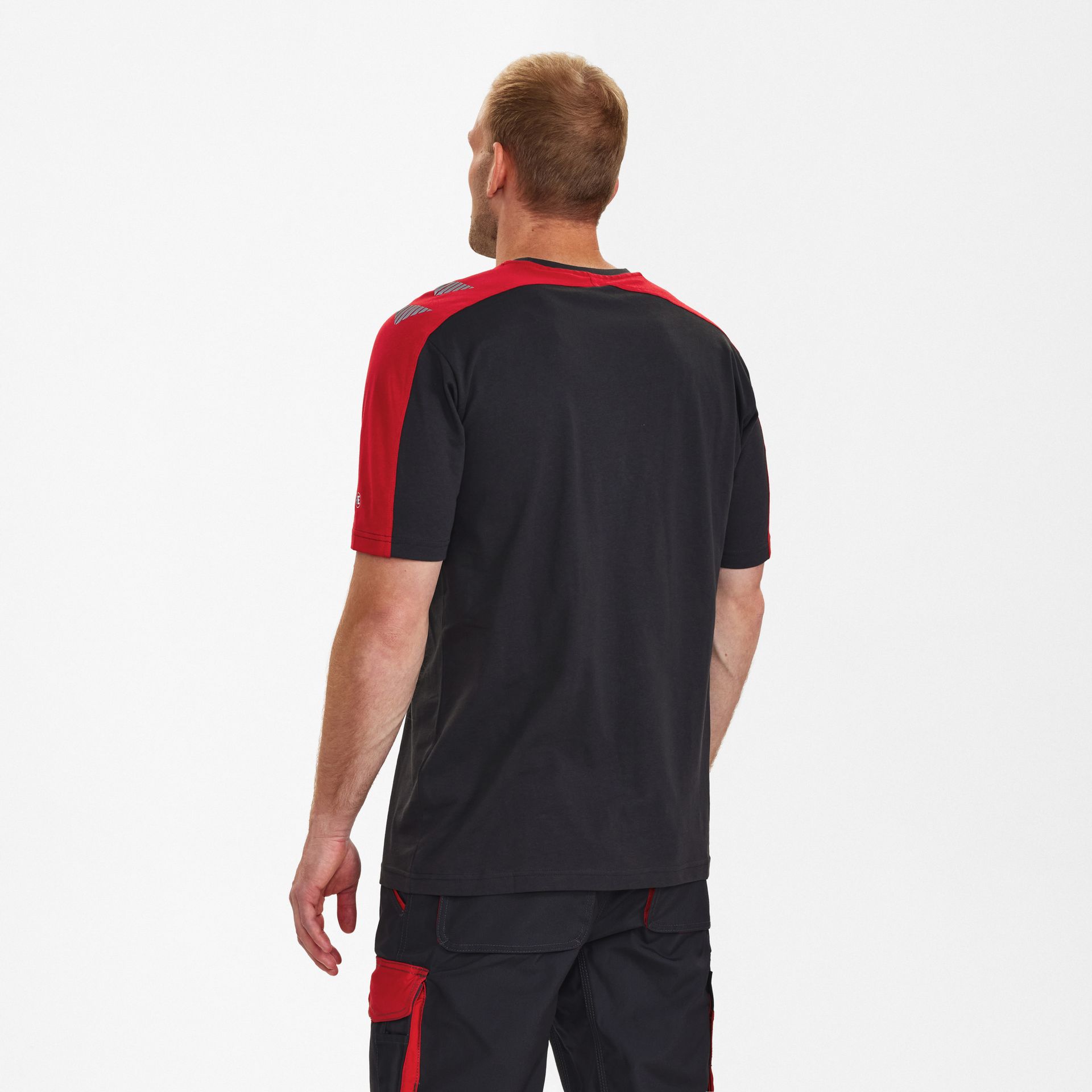 Galaxy T-Shirt Anthrazit Grau/Tomato Red, Gr. 5XL