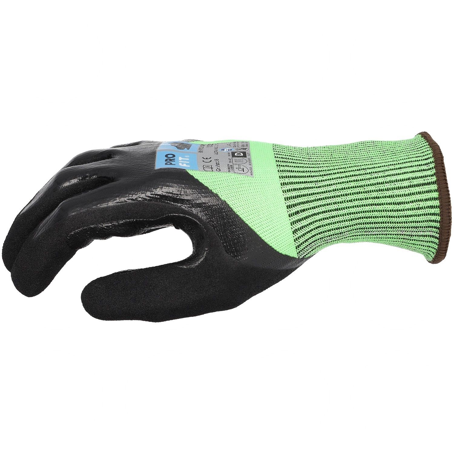 Nitril Schnittschutzhandschuh"Ultra Mid Cut D", neongrün 10