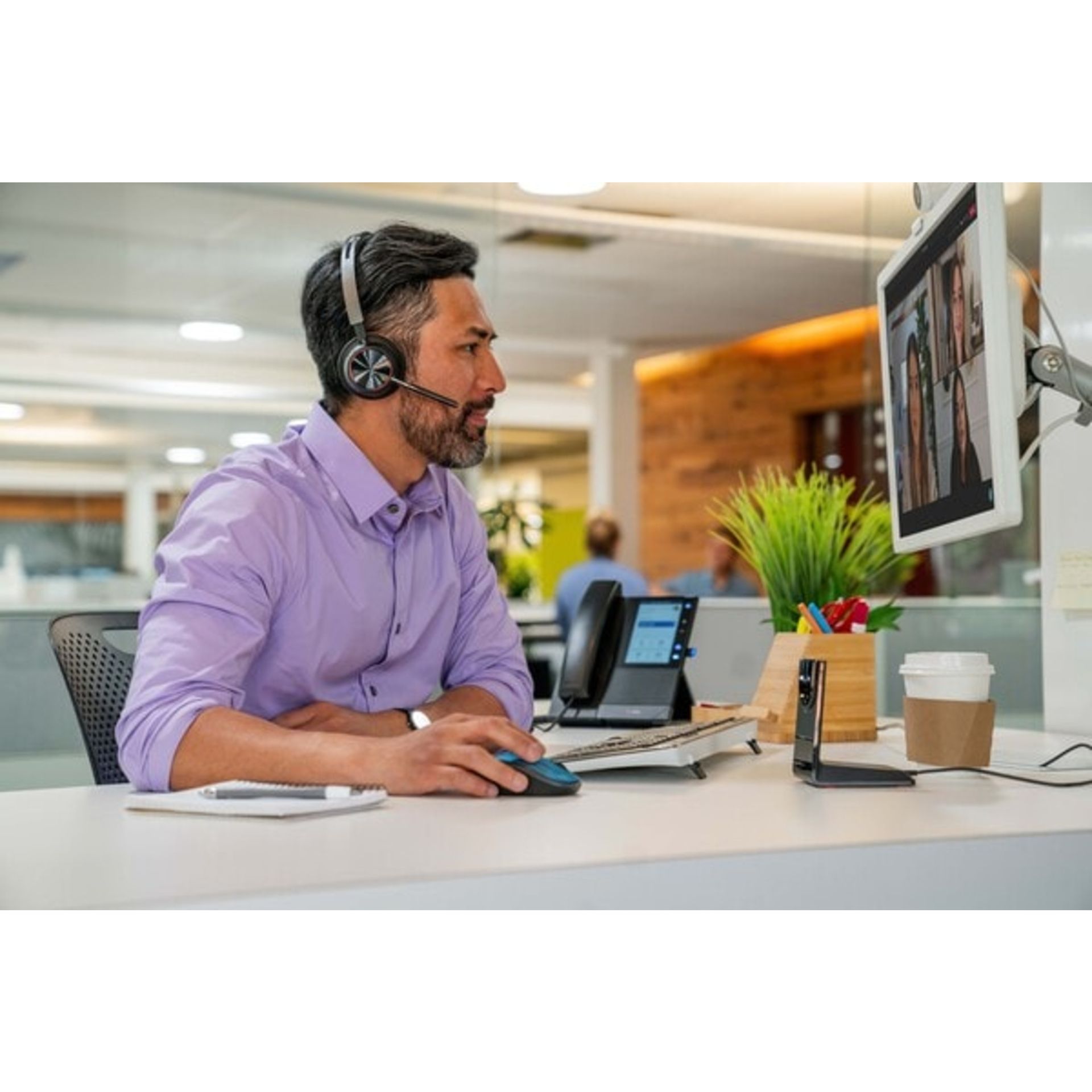 Headset Poly Voyager F2 on-ear sw