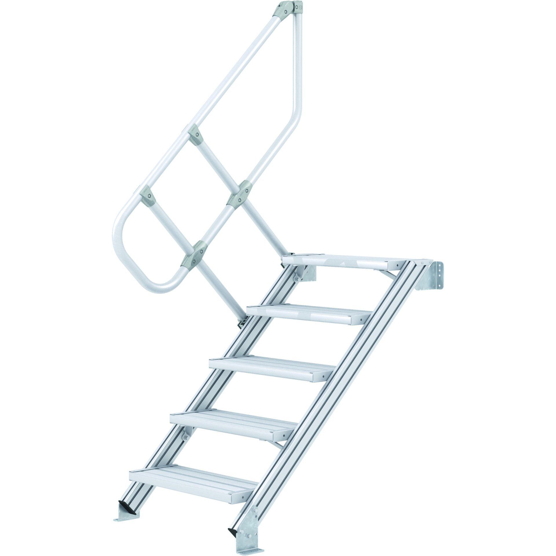 Zarges LM-Treppe 45° 5 Stufen, 600 mm breit, Höhe