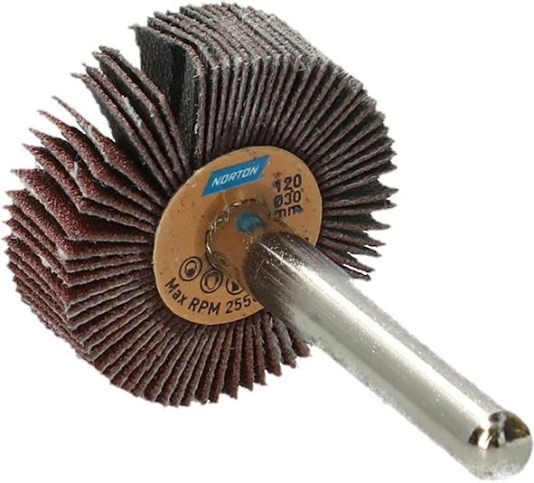Fächerschleifer m.Schaft R207Plus 30x10x6 P120