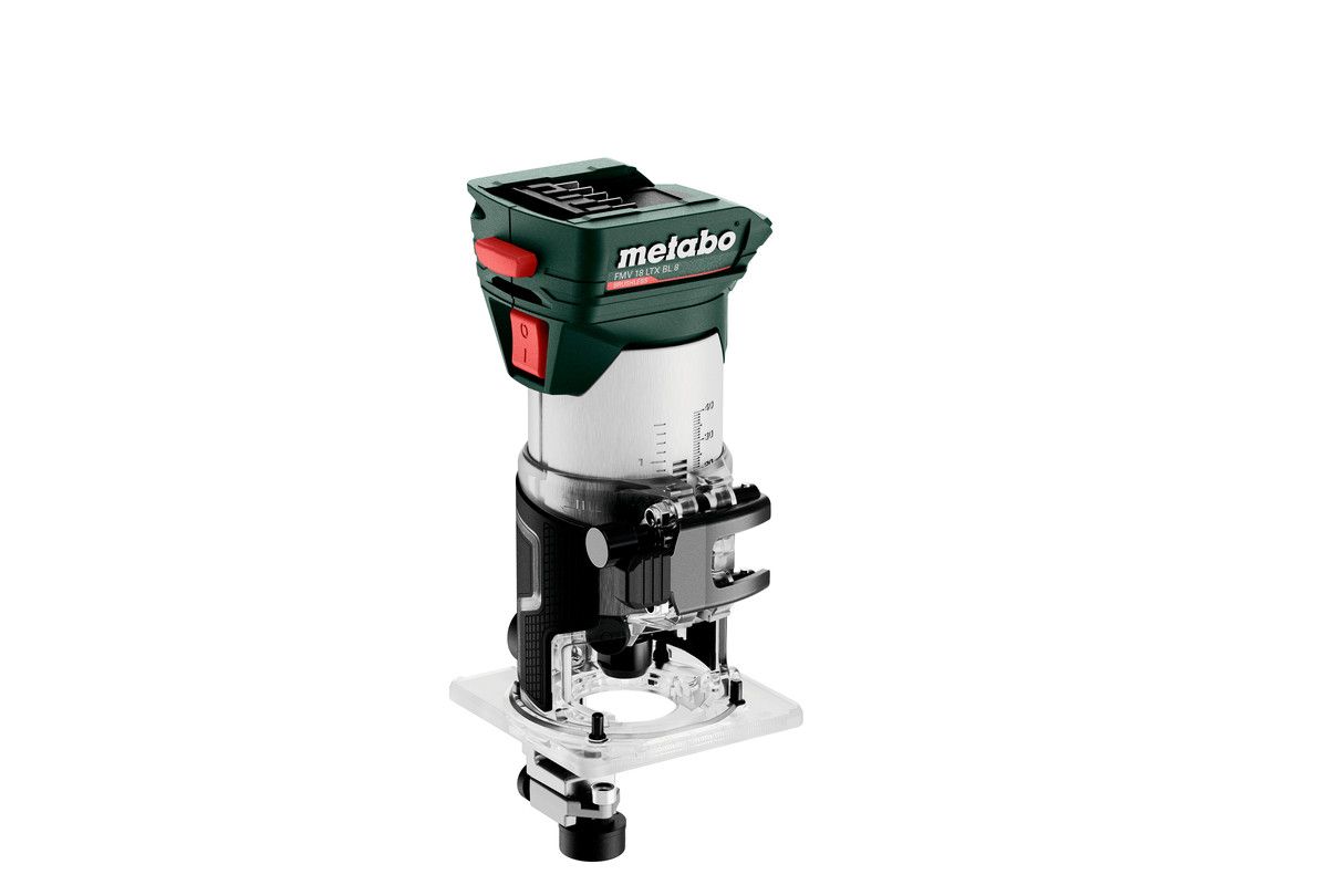 Akku-Kantenfraese FMV 18 LTX BL 8 Metabo ohne Akku ohne Ladegerät metaBOX