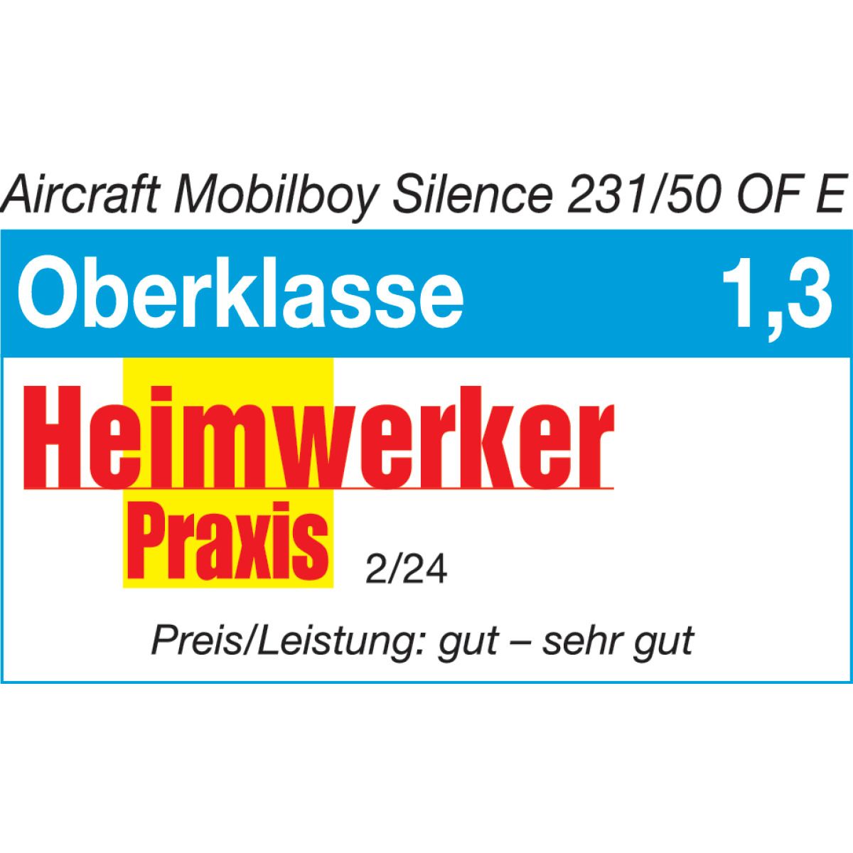 Kolbenkompressor Aircraft MOBILBOY SILENCE 231/50 OF E