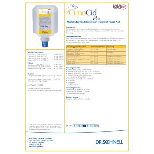 CIMOCID PLUS Spenderflasche EURO 1000 ml