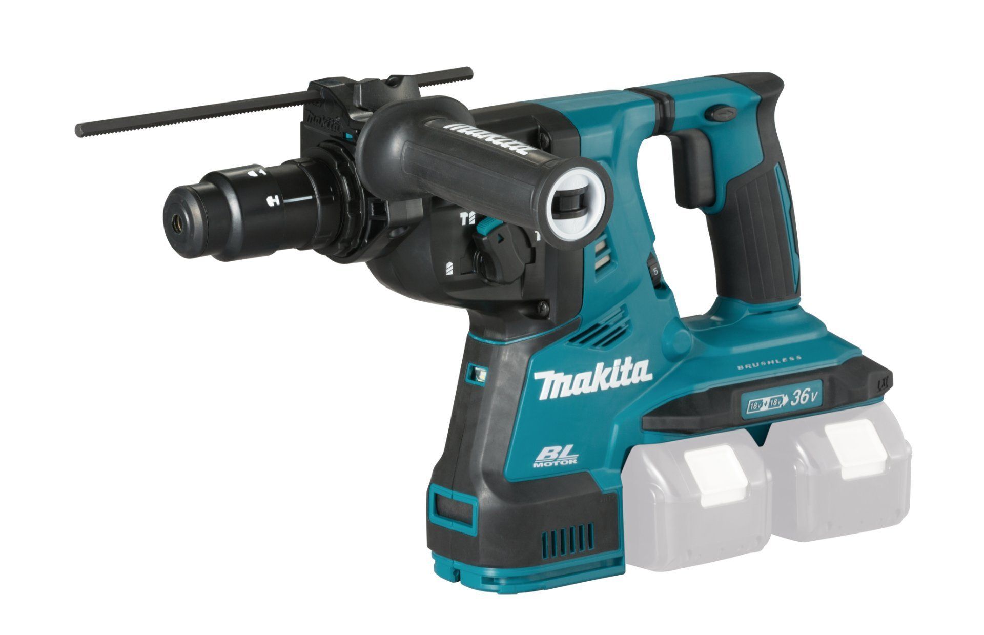 Makita Akku-Kombihammer DHR281ZJ für SDS-PLUS