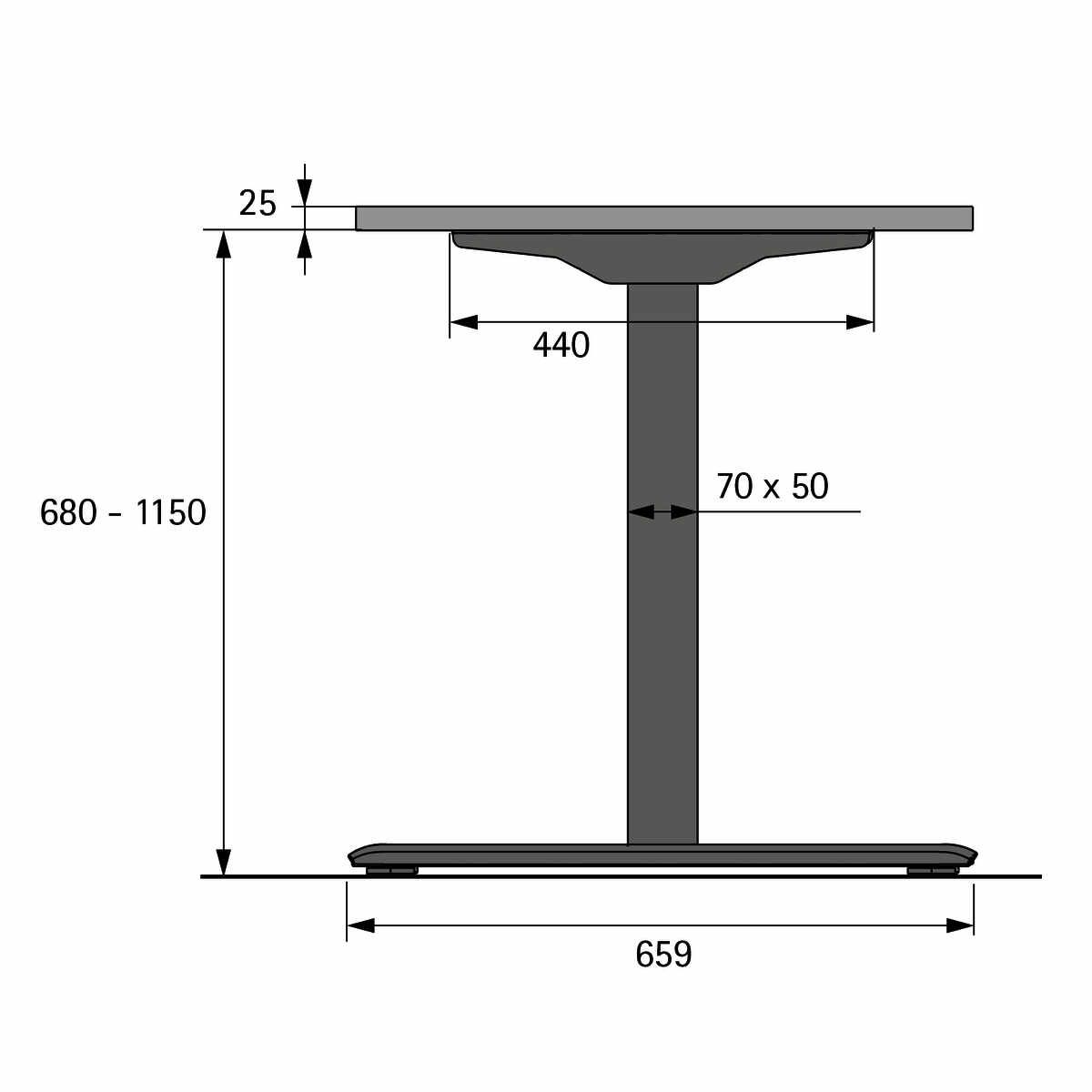 Tischgestell Change Top Eco Tischgestell-Sets, sc