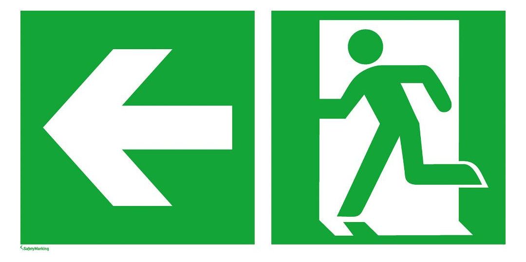 Rettungsschild: Rettungsweg