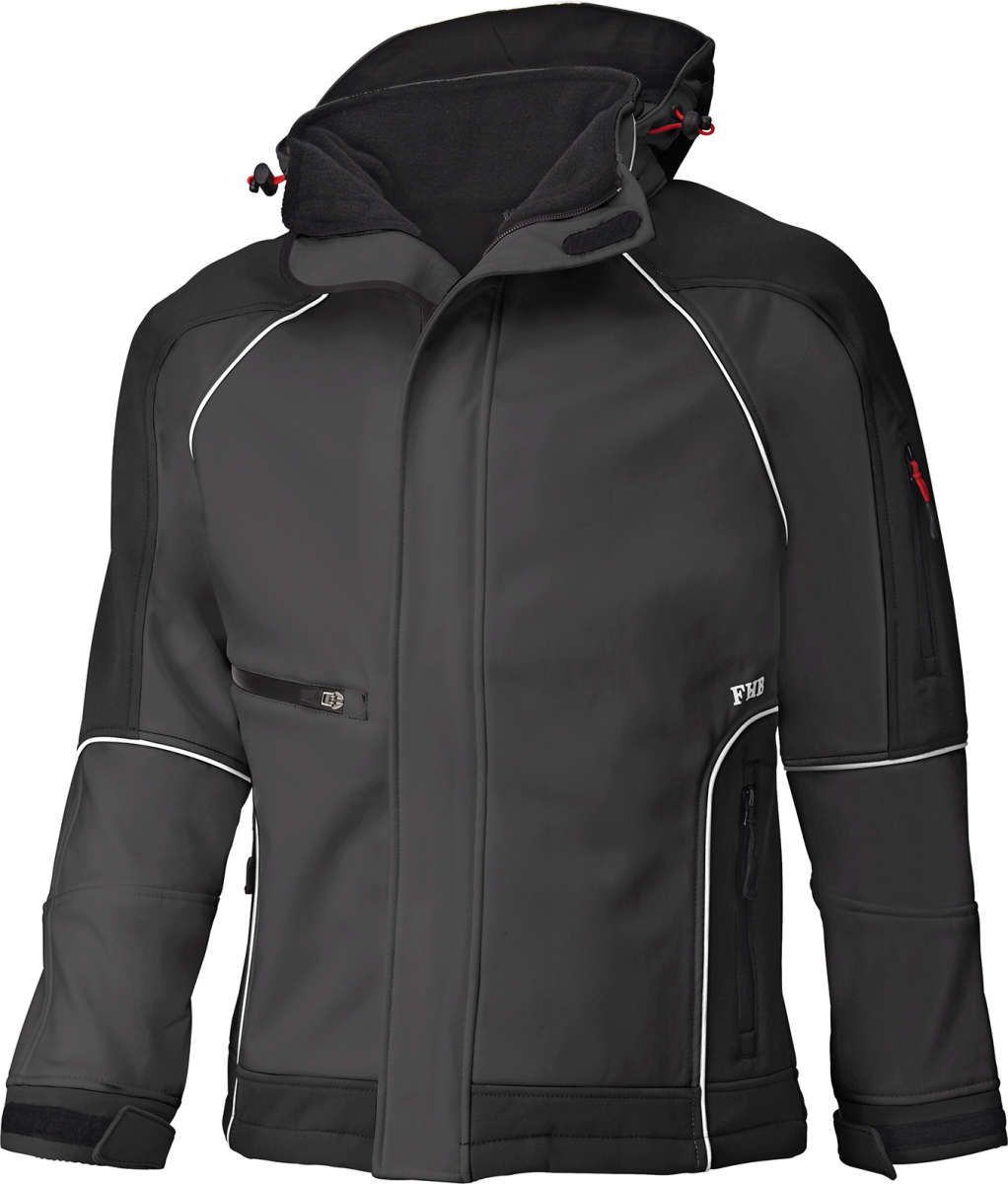 Softshelljacke Walter, anthrazit-schwarz, Gr.2XL
