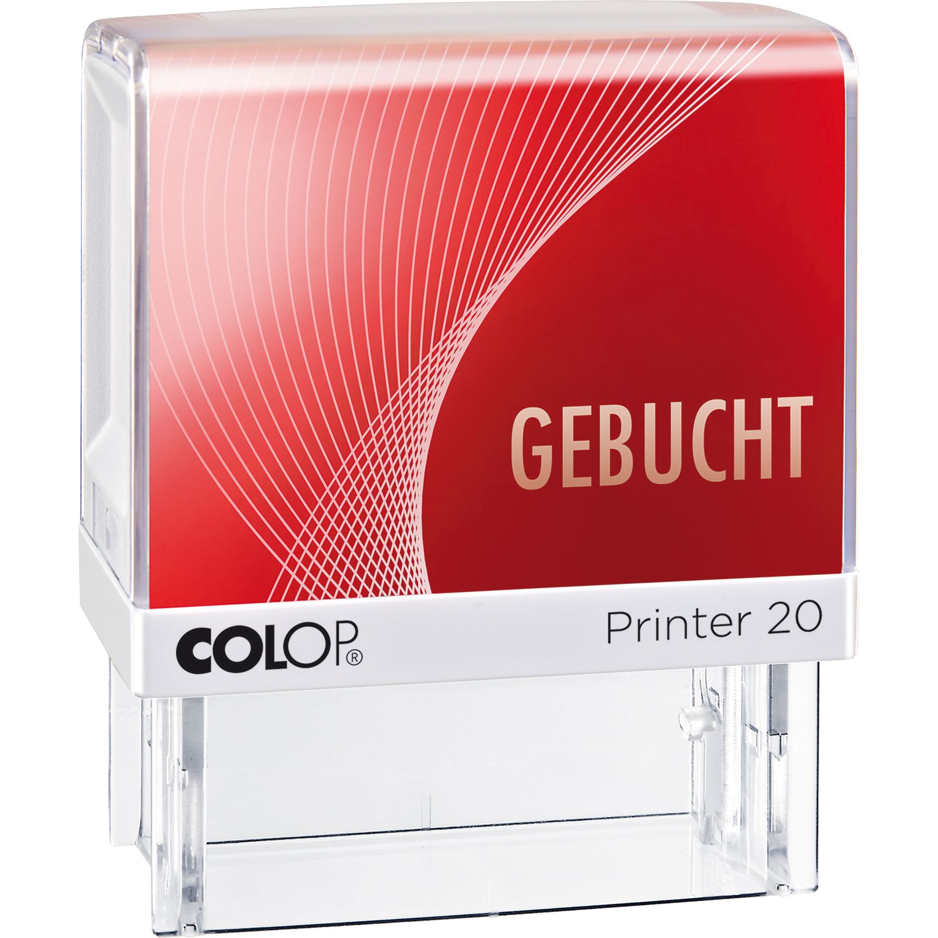 Textstempel Printer 20 GEBUCHT 38mm Kunststoff rt