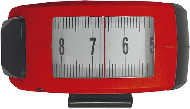 FORMAT Taschenbandmaß 5m 19mm weiß Sichtfenster